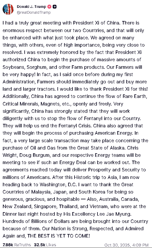 【匯金油整理】貝森特:「達成吉隆坡協議,下週就能正式簽署。」