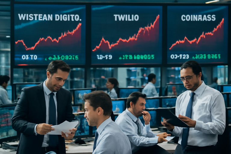 西部數據、Twilio與Coinbase股價大漲，投資人應關注其業績表現