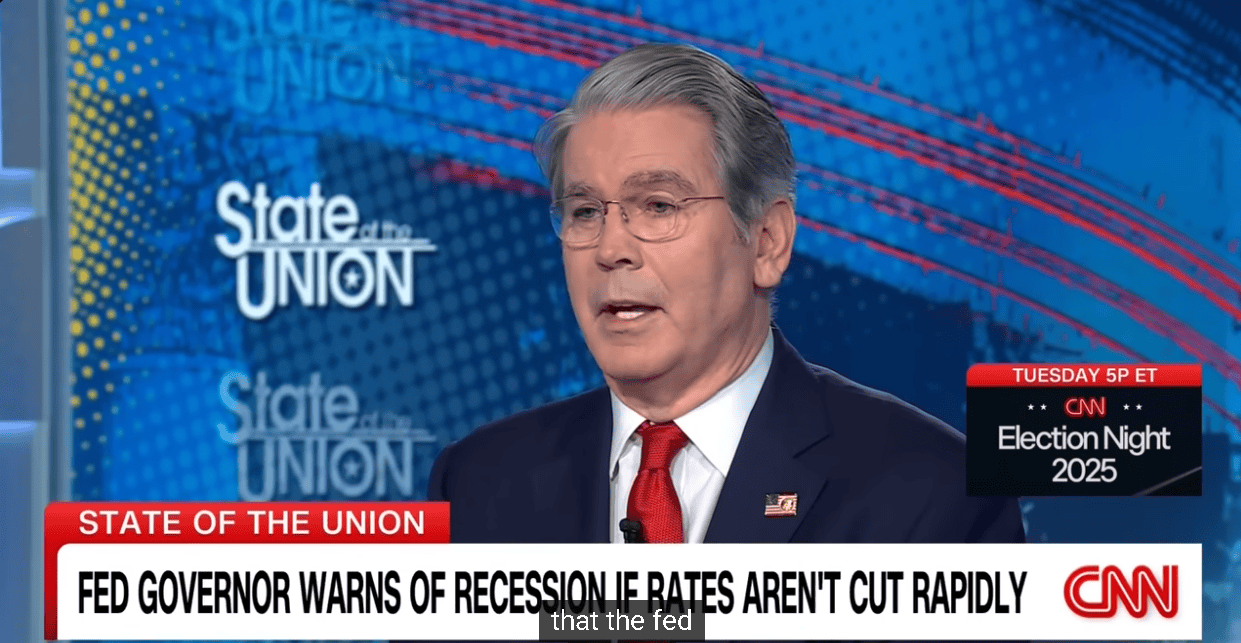 【匯金油整理】貝森特：「部分產業確實已陷入衰退。」