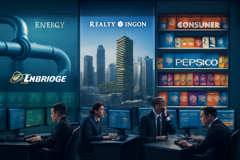 高收益穩定股：Enbridge、Realty Income 和 PepsiCo 的潛力分析