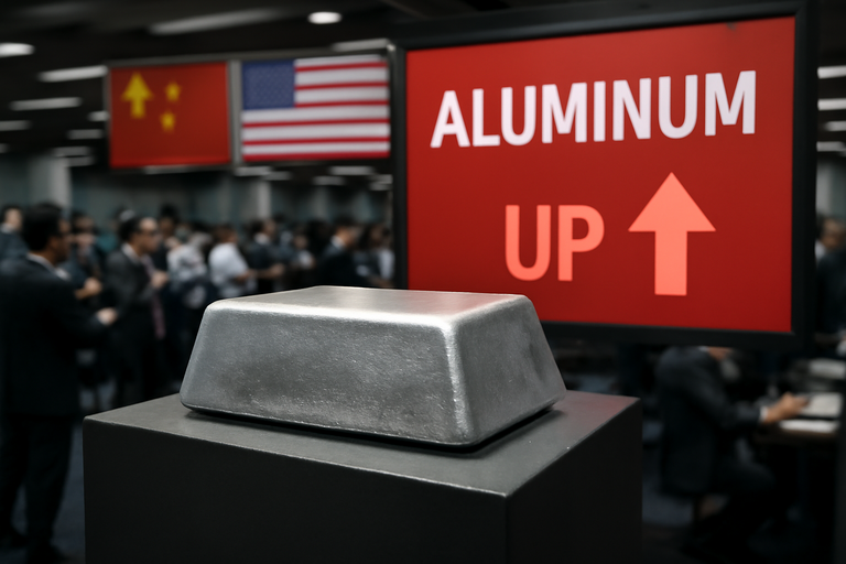 鋁價飆升至三年高點,美中貿易緊張緩解提振需求