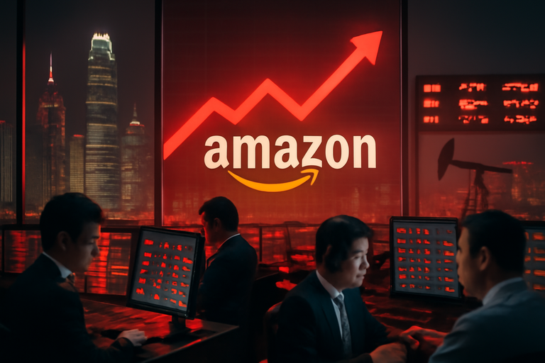 亞馬遜領漲美股，亞洲股市隨之上揚