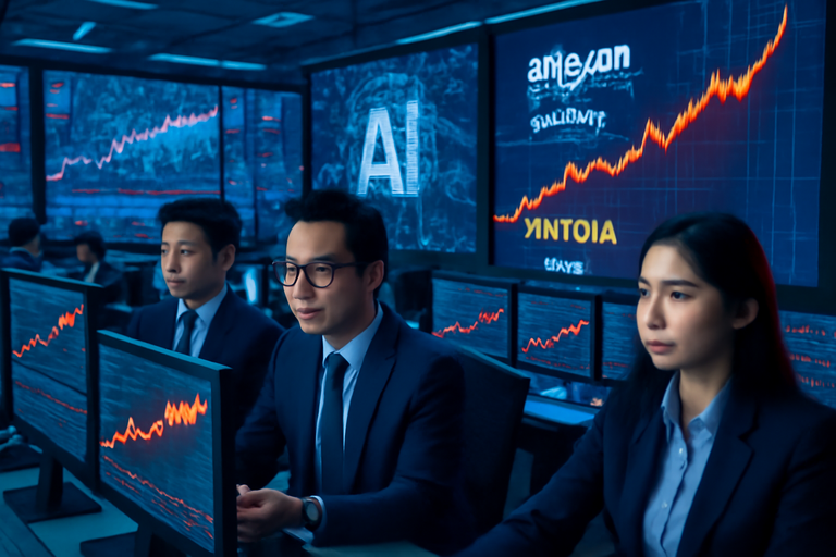 AI熱潮:科技類股推動美股上漲,Amazon引領增長