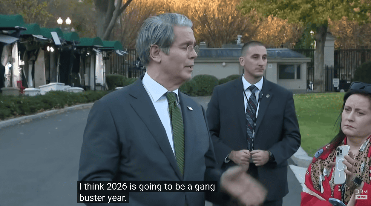 【匯金油整理】貝森特:2026年將會非常強勁!