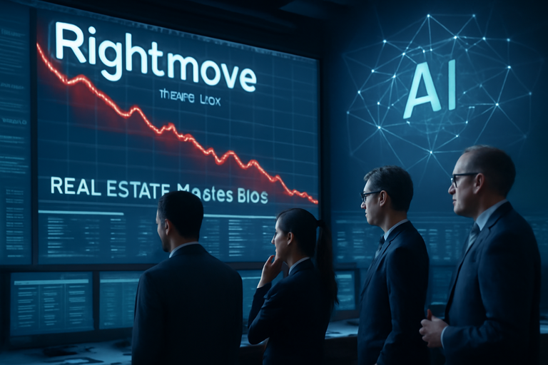 英國Rightmove股價暴跌，AI投資影響2026年獲利預期