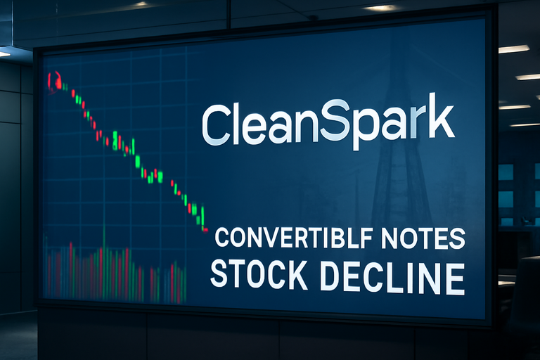 CleanSpark擴大可轉換債券發行,股價持續下跌