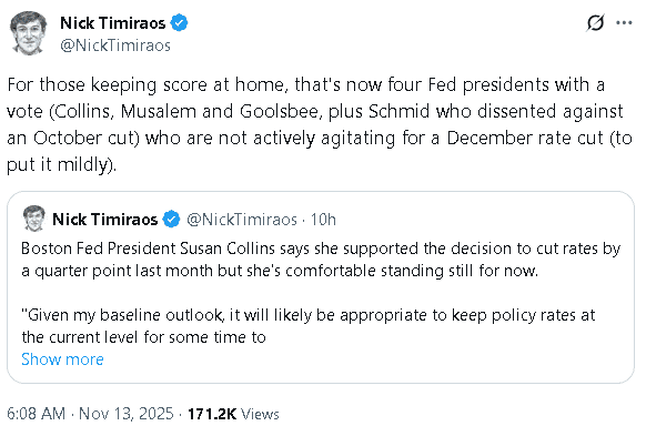 【匯金油整理】柯林斯：短期經濟暫時放緩，失業率小幅上升