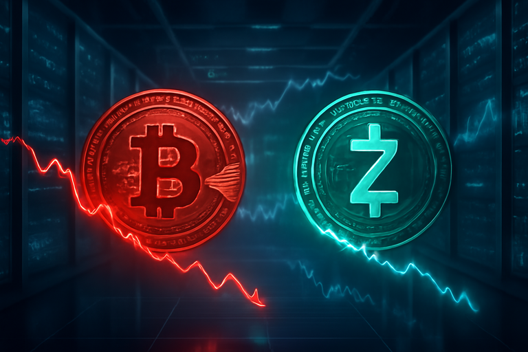 比特幣短暫反彈，Z-Cash下跌，市場波動加劇