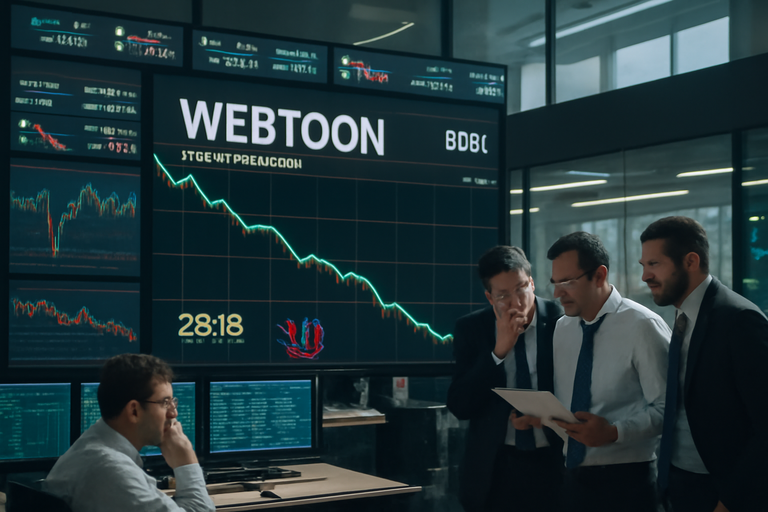 【即時新聞】WEBTOON Entertainment股價大跌，Q4營收預期將下滑