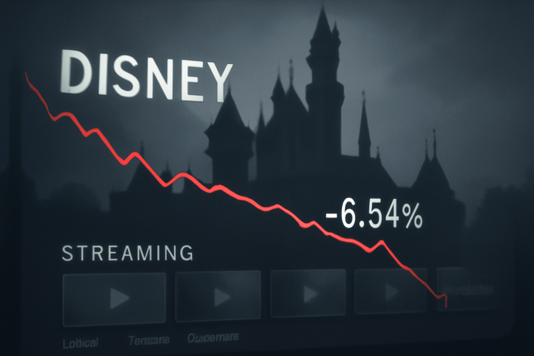 【美股動態】Disney財報不如預期,股價重挫超過8%