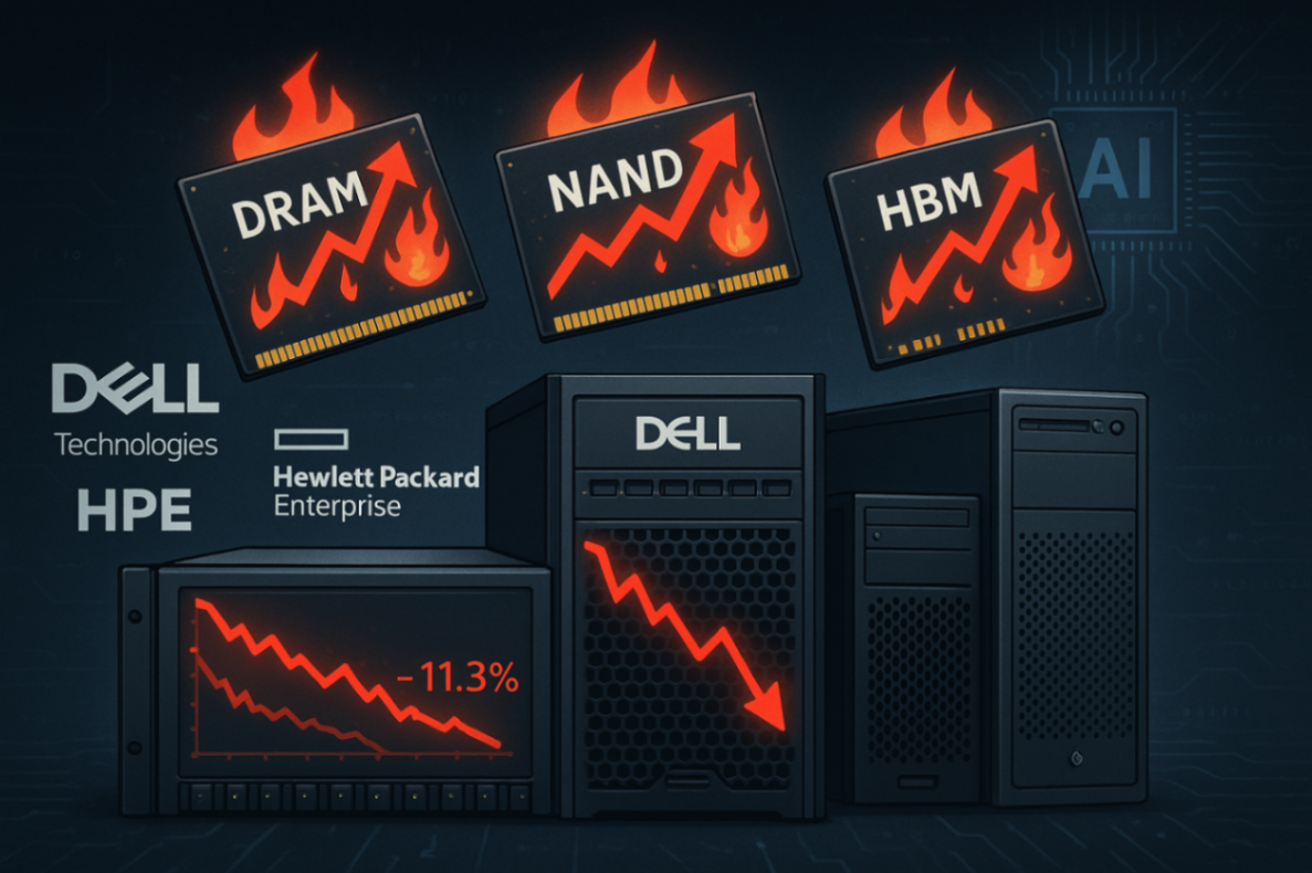 【美股焦點】記憶體漲價狂潮來襲！Dell、HPE成受害者？ 