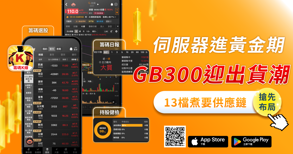 GB300迎出貨潮，「13檔」供應鏈全面受惠！