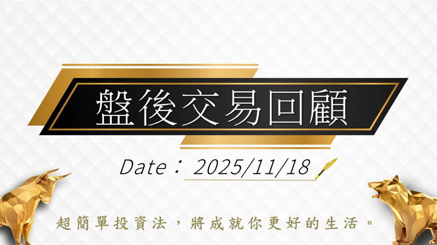 11/18 盤後回顧|超簡單期貨當沖採「熊綠綠」策略,波段操作「震盪整理趨勢未明」思考