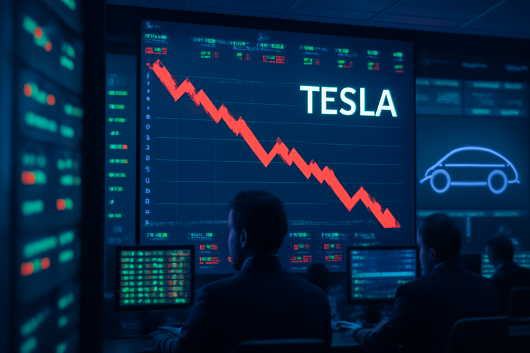 【即時新聞】特斯拉(Tesla)股價下滑，AI泡沫疑慮影響市場情緒