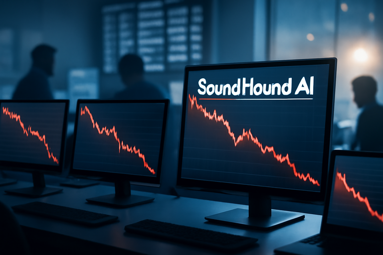 【即時新聞】SoundHound AI股價大幅下跌，投資人重新評估其估值