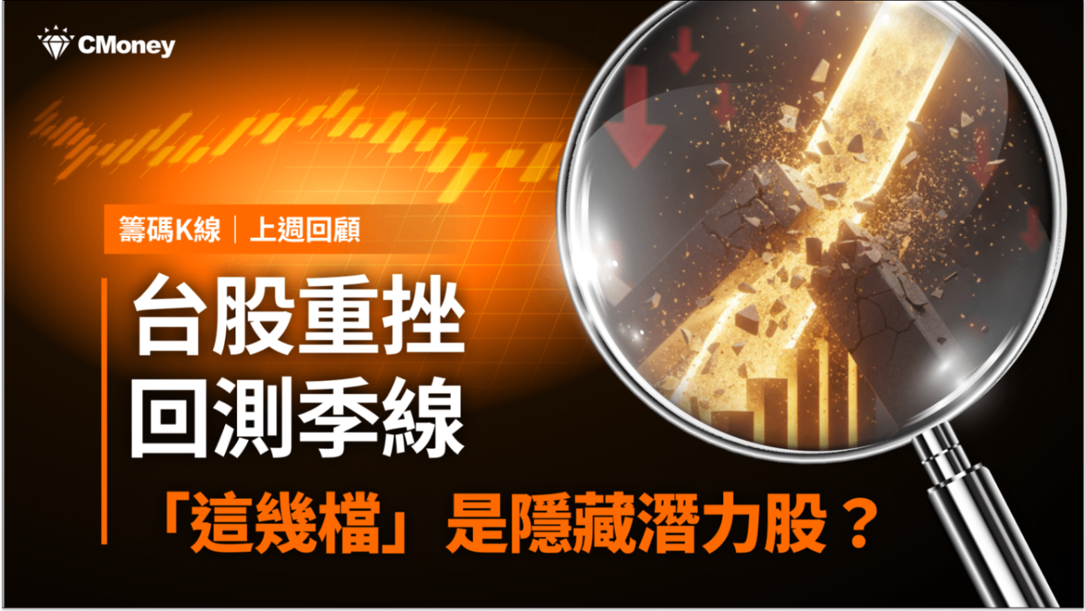 【籌碼K線週報】台股重挫回測季線,「這幾檔」是本週潛力股?(內附漲幅、成交量排行)