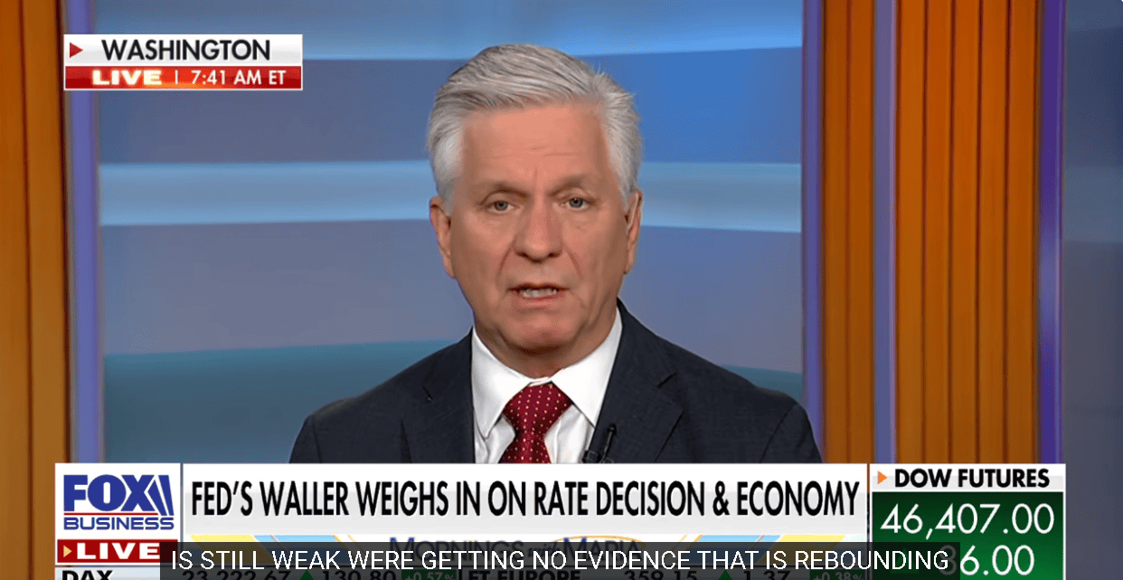 【匯金油整理】沃勒：「市場會在6~8週內轉變。」