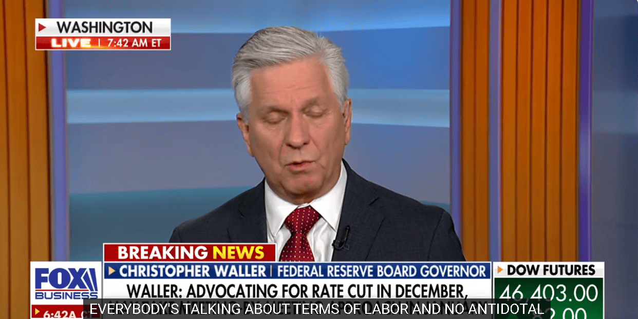 【匯金油整理】沃勒：「市場會在6~8週內轉變。」