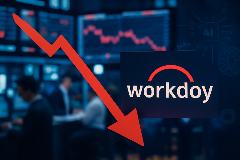 【即時新聞】Workday(WDAY)股價下滑，因季度毛利指引未達市場預期