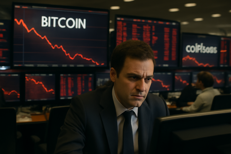 【即時新聞】比特幣大跌,市場情緒疲弱,策略公司及Coinbase等加密股受創
