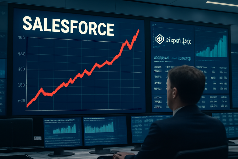【即時新聞】Salesforce上調財測,股價上漲近2%,第三季表現不一