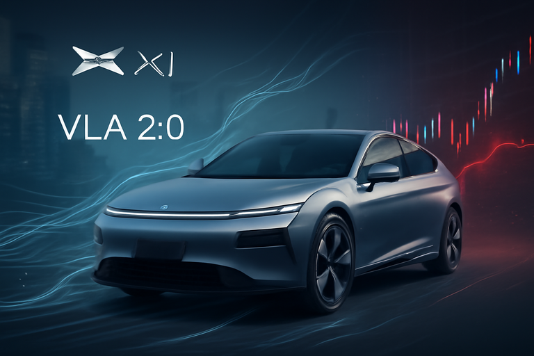 【即時新聞】XPeng 11月交車量下降，股價大跌7.9％，投資人關注VLA 2.0新技術