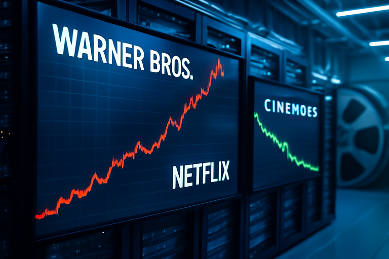 【即時新聞】Netflix併購華納兄弟，Cinemark股價重挫近20％