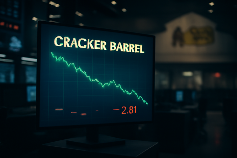 【即時新聞】Cracker Barrel財報表現不佳,預測下調影響股價
