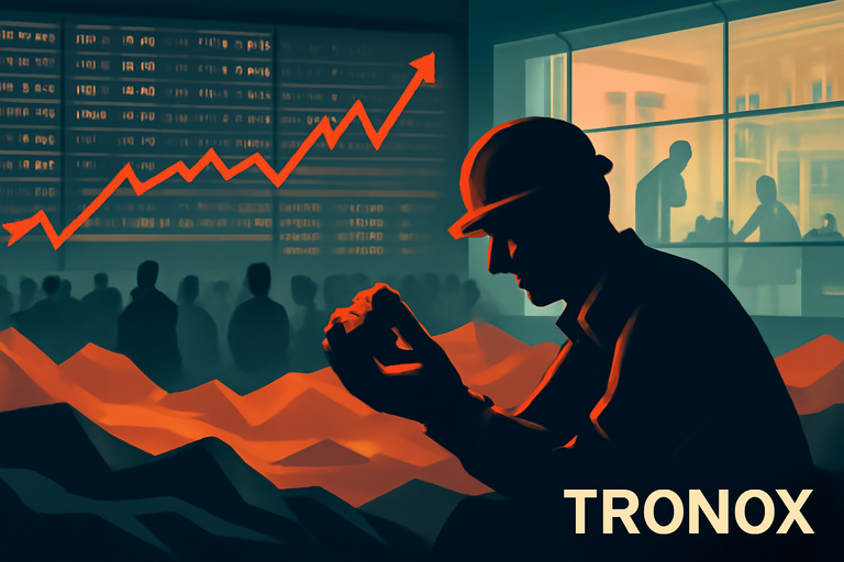 【即時新聞】Tronox獲得高達6億美元潛在融資，股價飆升