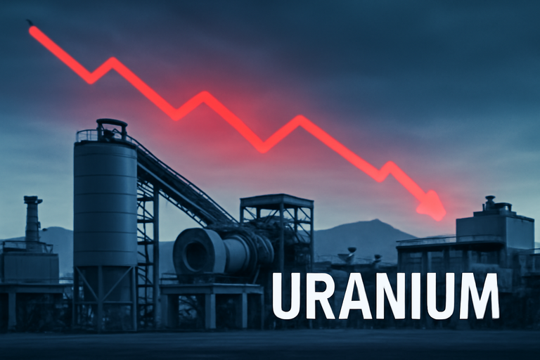 【即時新聞】鈾能源(Uranium Energy)股價大跌，財報不如預期