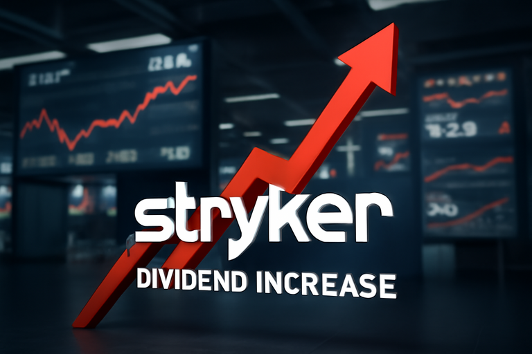 【即時新聞】Stryker 宣佈提高股息,增幅達 4.8%,每股達 0.88 美元