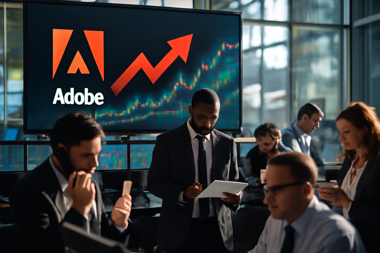【即時新聞】Adobe(ADBE)財報亮眼，股價上漲4.32％