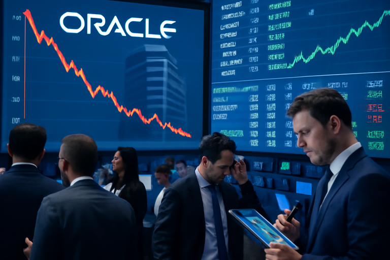【即時新聞】華爾街對甲骨文(Oracle)的財報感到失望與困惑，股價下跌