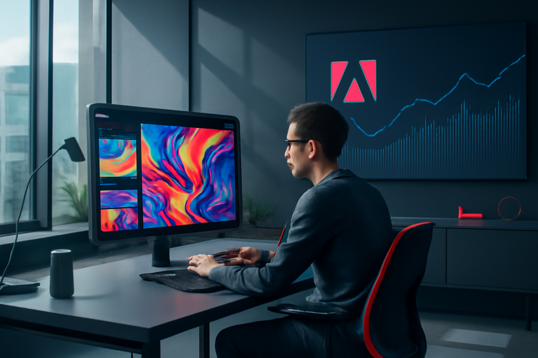 【即時新聞】Adobe面對AI衝擊,業績穩定成長