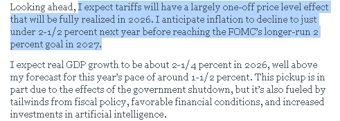 【匯金油整理】威廉姆斯：預期通膨於2027降至2％目標