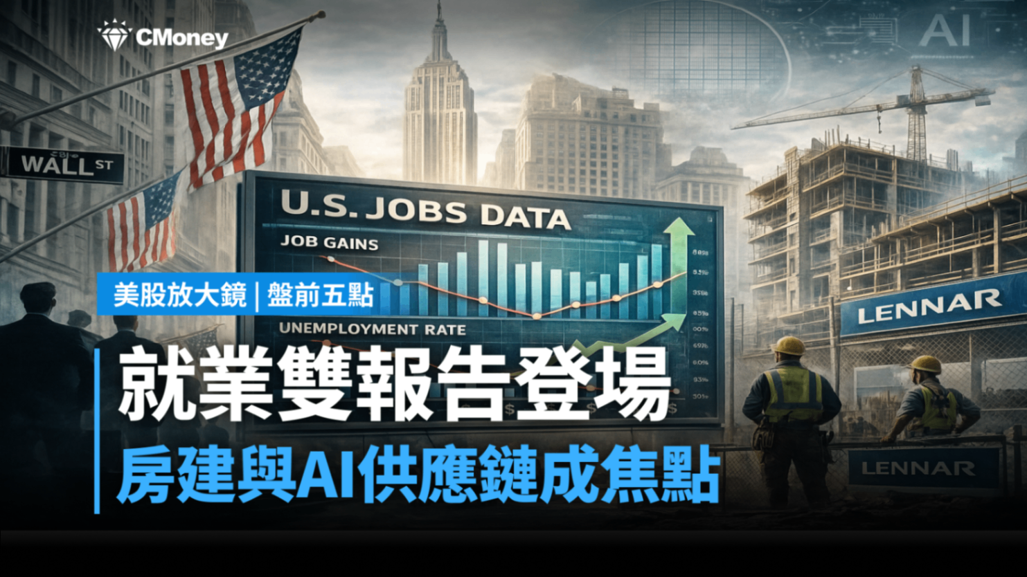 【美股盤前五點】就業雙報告登場、房建與AI供應鏈成焦點 (2025.12.16)