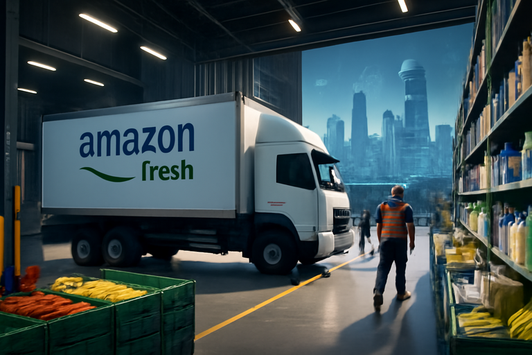 【美股動態】亞馬遜生鮮同日配送引流效應爆發，搶食包裹江山