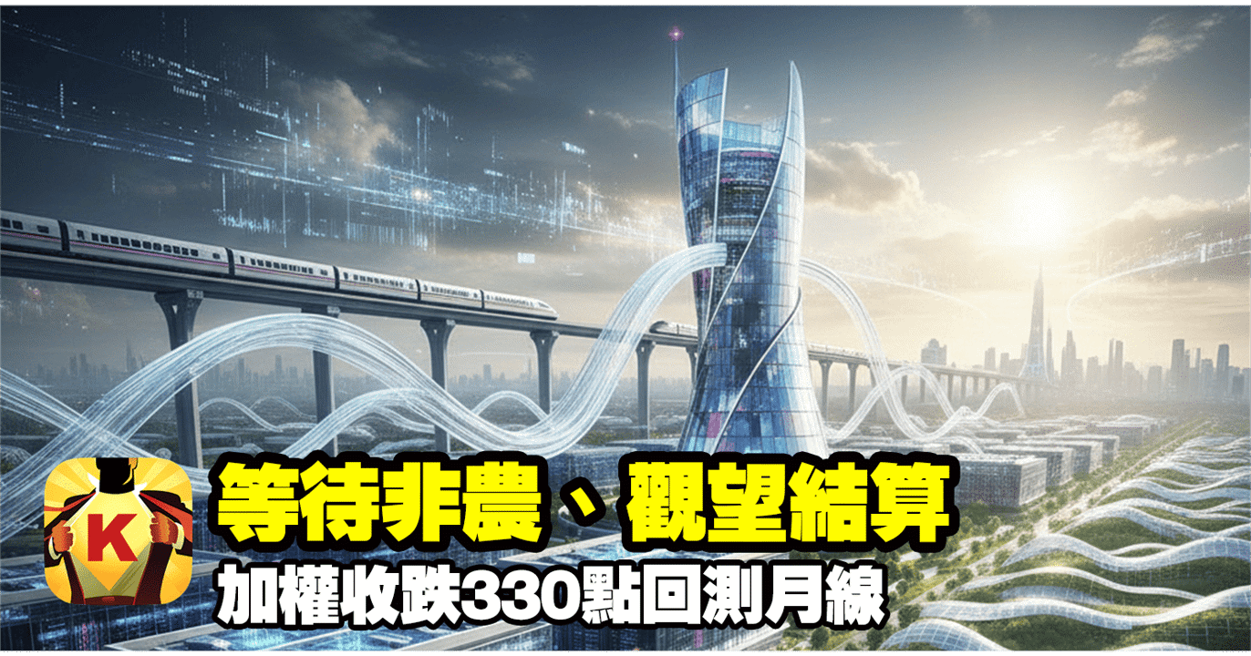 【台股盤後】等待非農、觀望結算,加權收跌330點回測月線