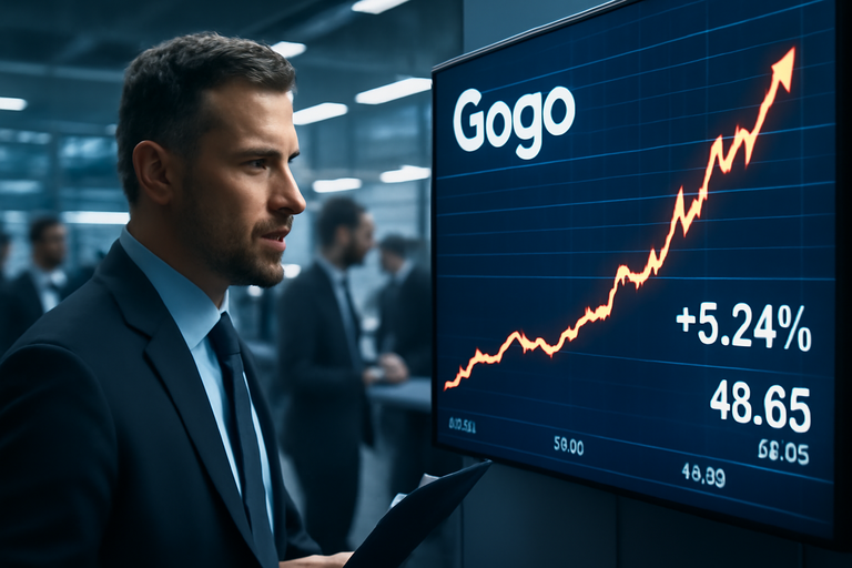 【即時新聞】Gogo股價上漲5%,因高層增持股份提振市場信心