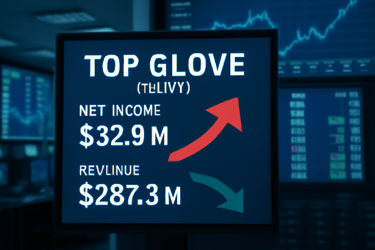 【即時新聞】Top Glove Q1財報:獲利大幅成長,營收略微下滑
