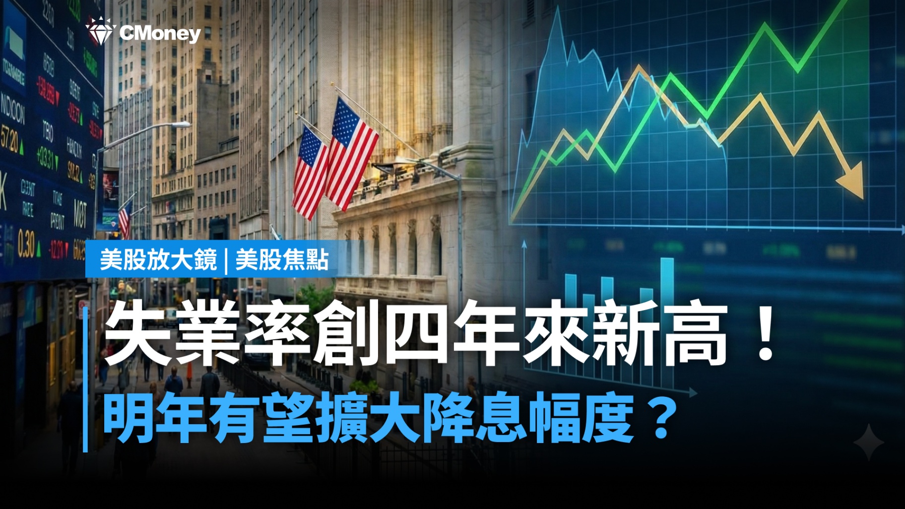 【美股焦點】11月失業率創四年新高！就業市場降溫將拉大 2026 年降息空間？