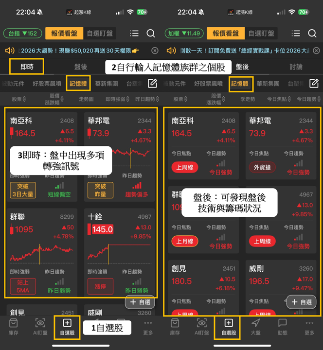 【起漲K線】打造專屬選股清單,輕鬆追蹤起漲標的!
