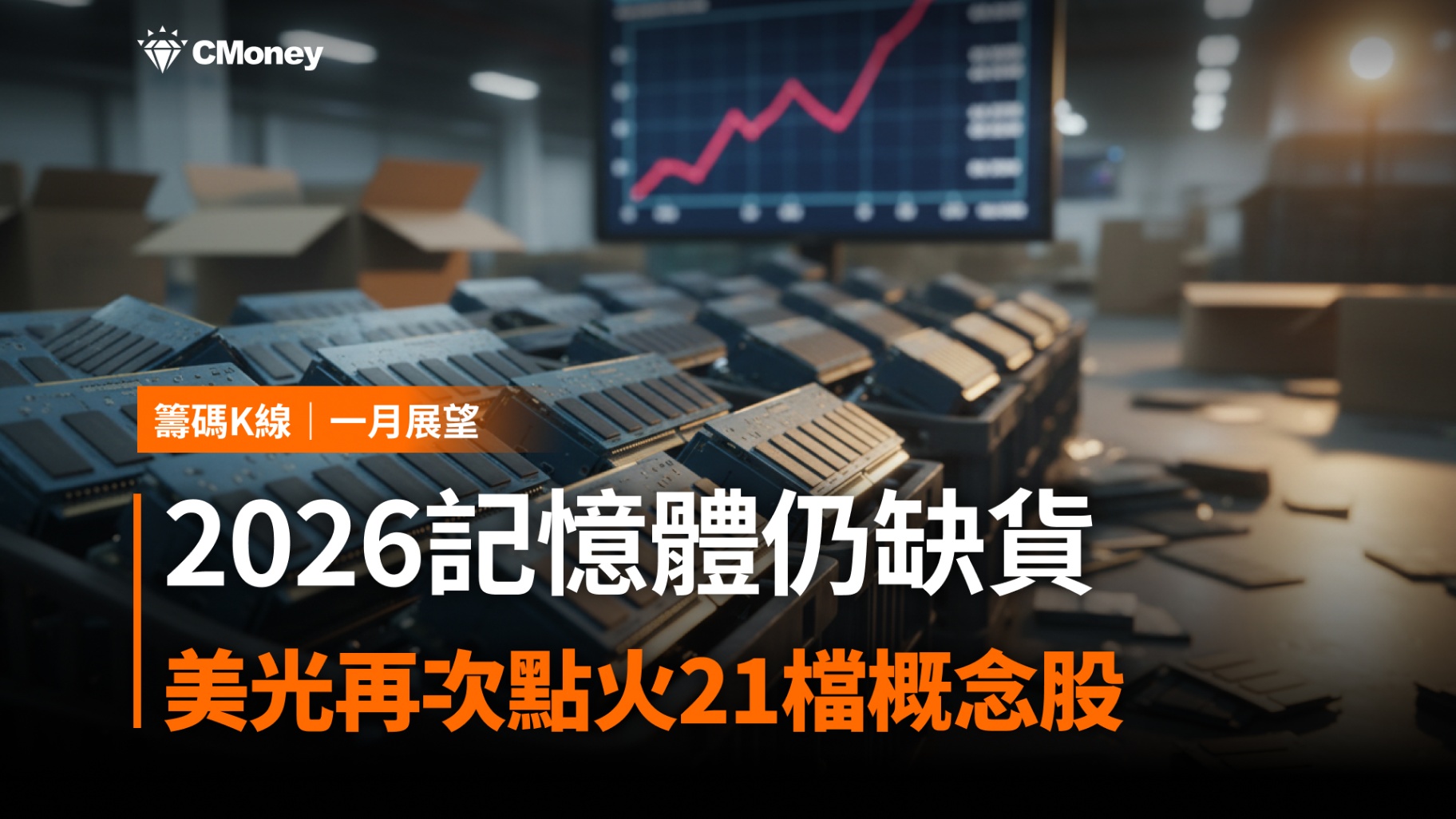 美光：2026記憶體仍缺貨，「21檔概念股」再次點火！
