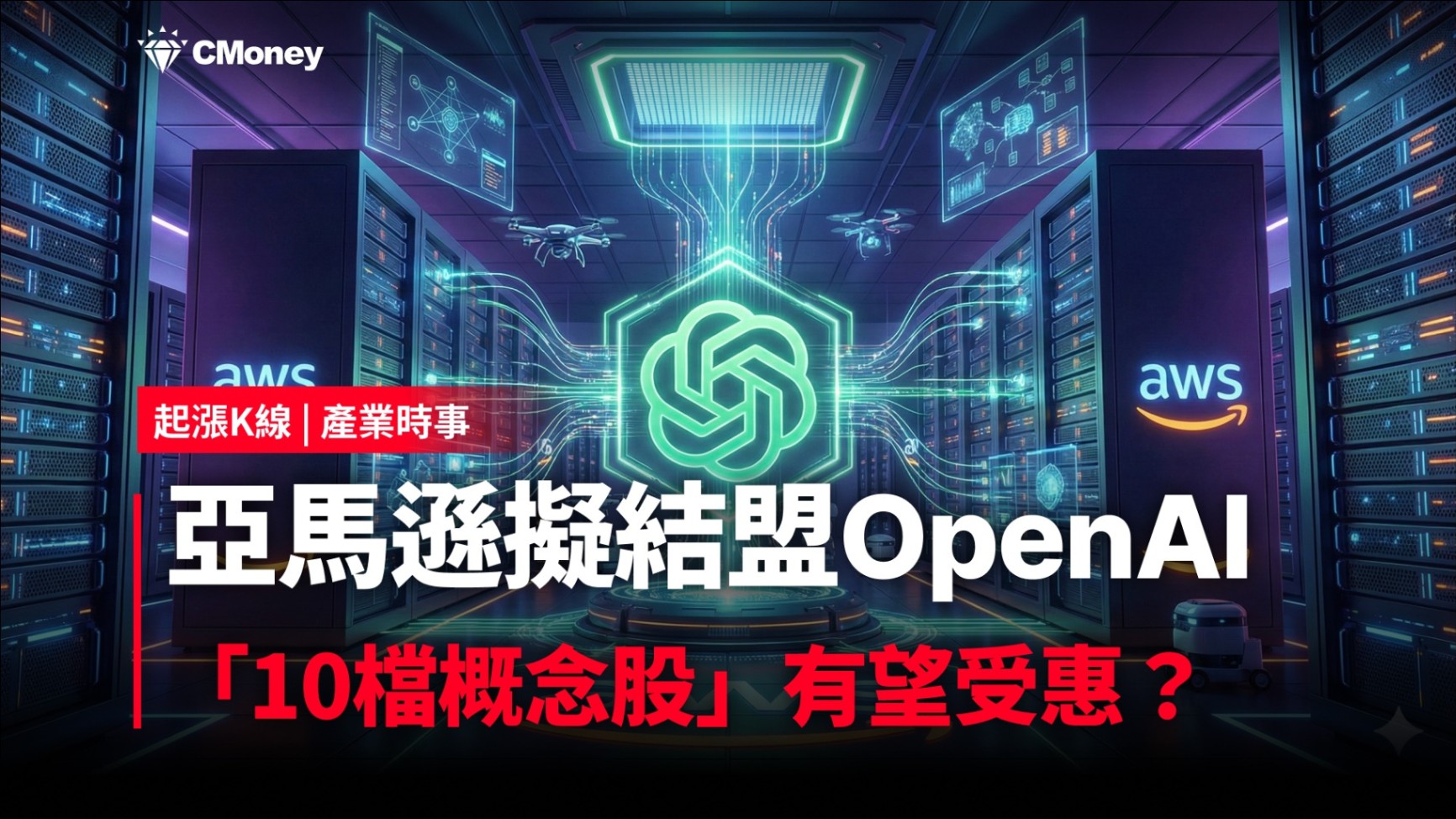 最新消息】亞馬遜擬結盟OpenAI，「10檔概念股」有望受惠？-CMoney官方| CMoney投資網誌