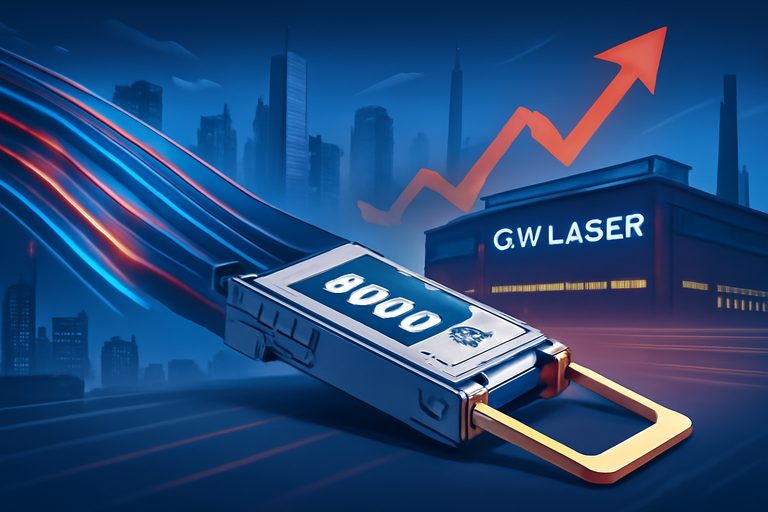 【即時新聞】華星光股價飆新高287.5元，CW Laser出貨量年增四倍、800G產品打入Google供應鏈