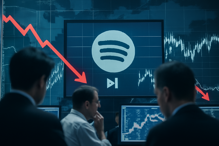 【即時新聞】Spotify(SPOT)股價因業績疲弱及展望不佳而下跌