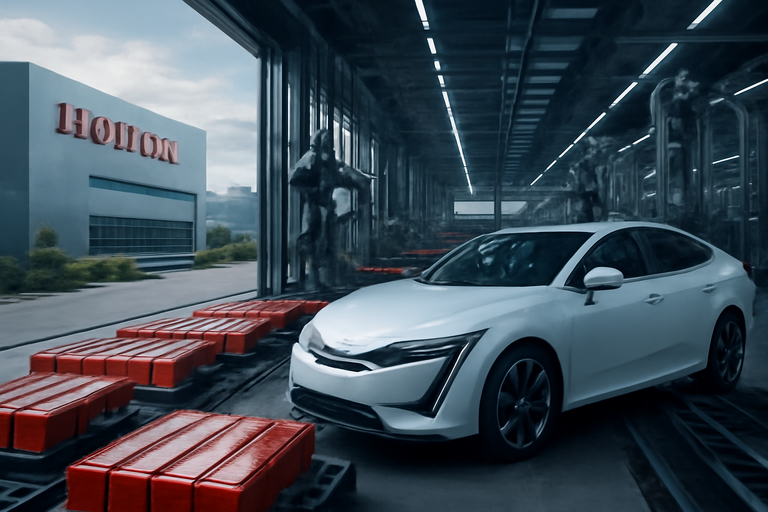 【即時新聞】Honda全面收購美國電池廠，因應電動車需求放緩