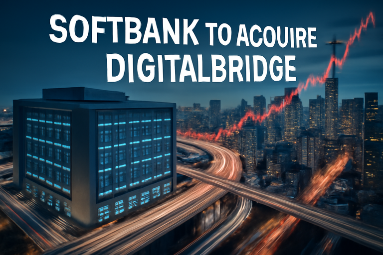 【即時新聞】軟銀洽談收購DigitalBridge，股價大漲