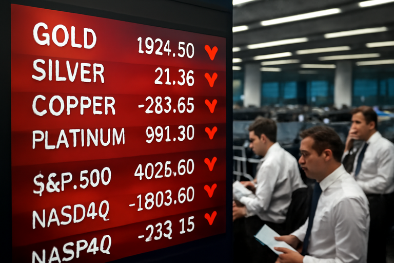 【即時新聞】黃金和白銀價格大幅下跌，投資人需謹慎應對