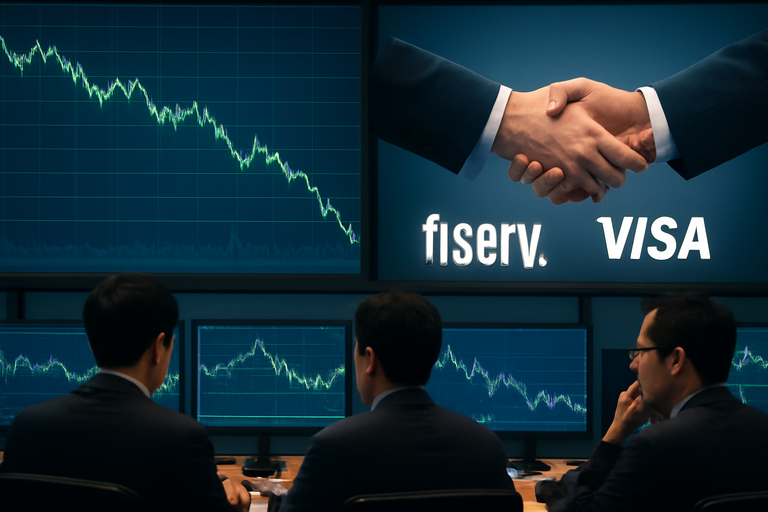 【即時新聞】Fiserv 與 Visa 攜手推動智慧商務，市場信心受挫